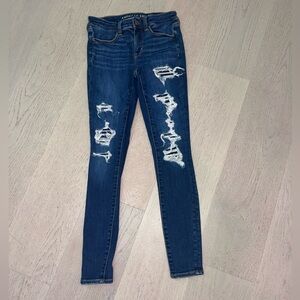 American Eagle Next Level Stretch Distressed Skinny Jeans – Size 2 Regular